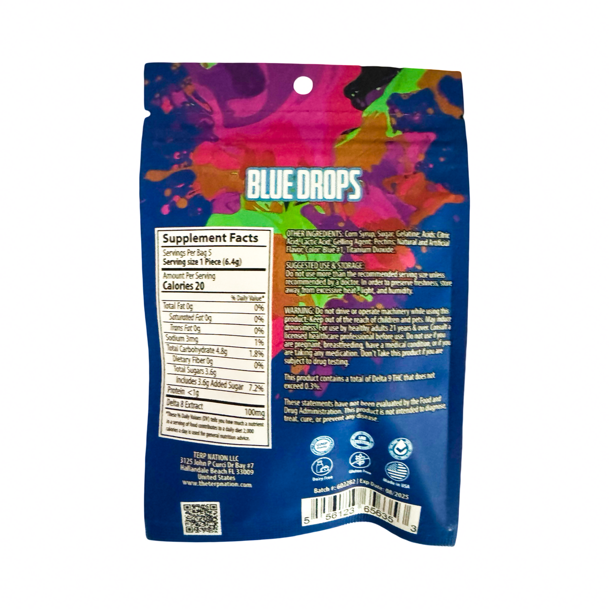 TKO Delta 8 THC Blue Drops