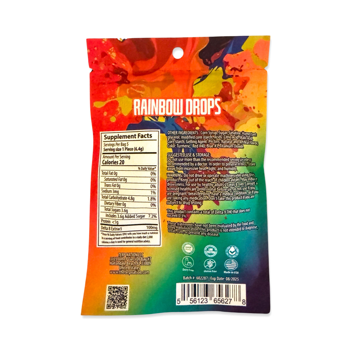 TKO Delta 8 THC Gummy Rainbow Drops