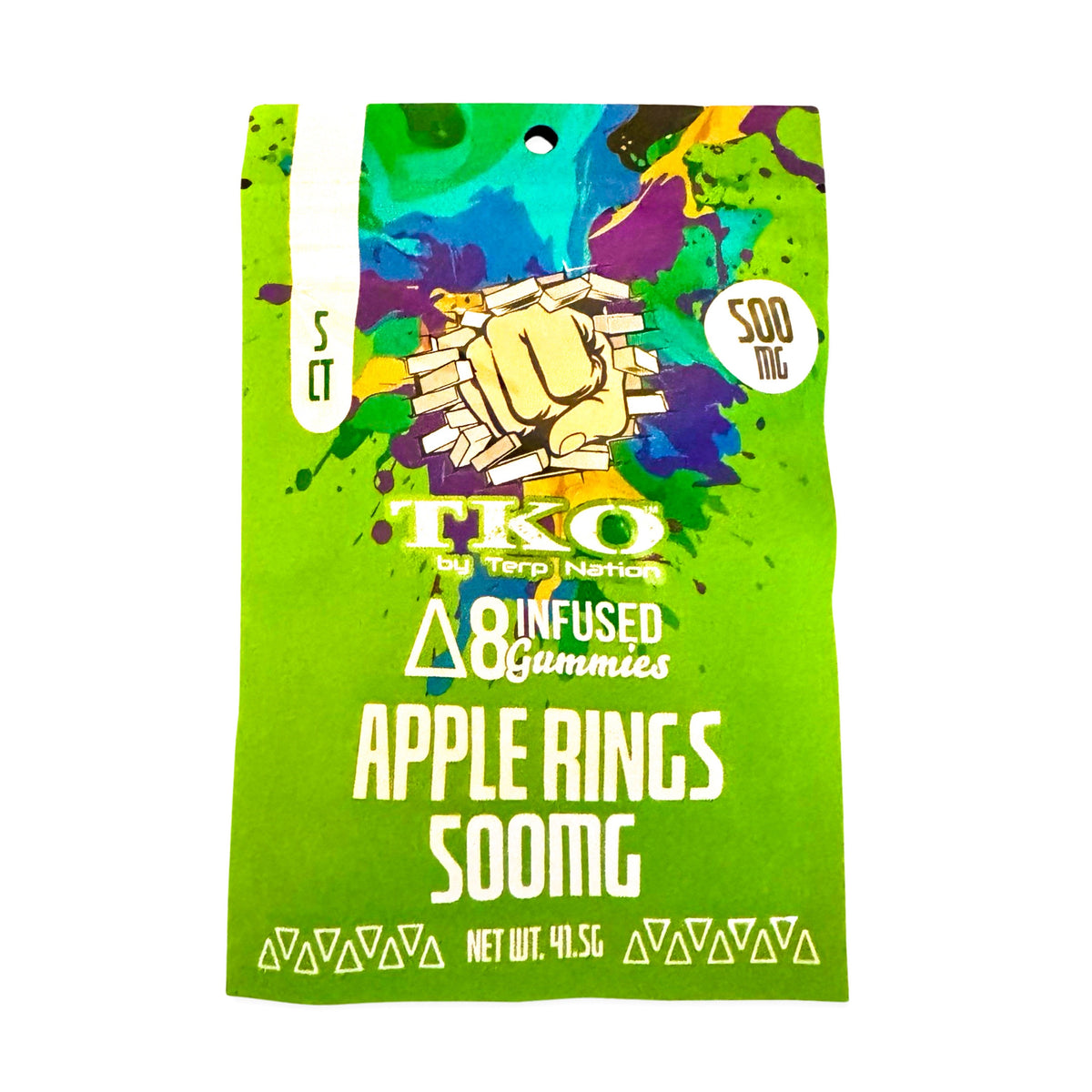 TKO Delta 8 THC Gummy Apple Rings