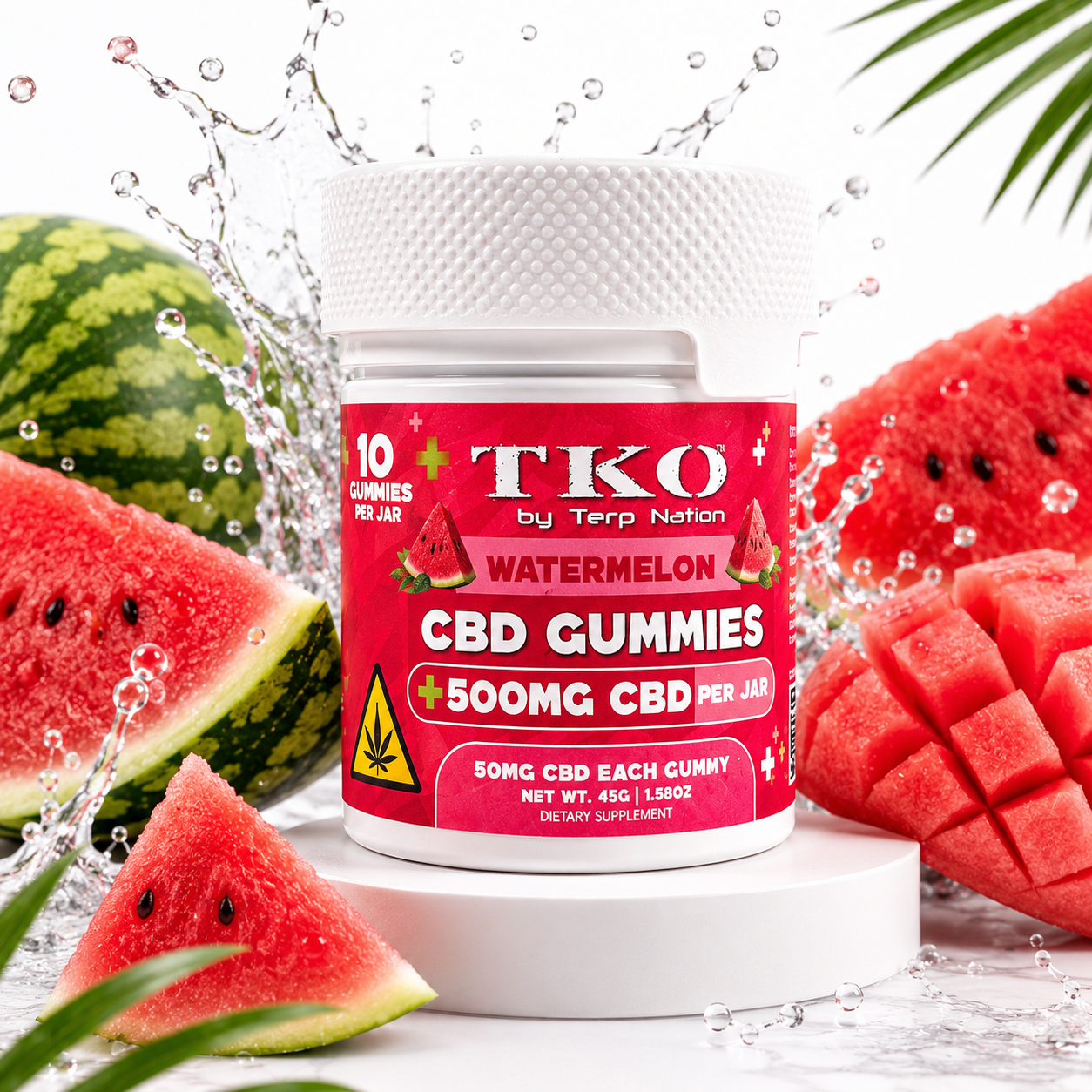 Watermelon Full Spectrum CBD Gummies - TKO 500, 1500, 2500, 5000mg
