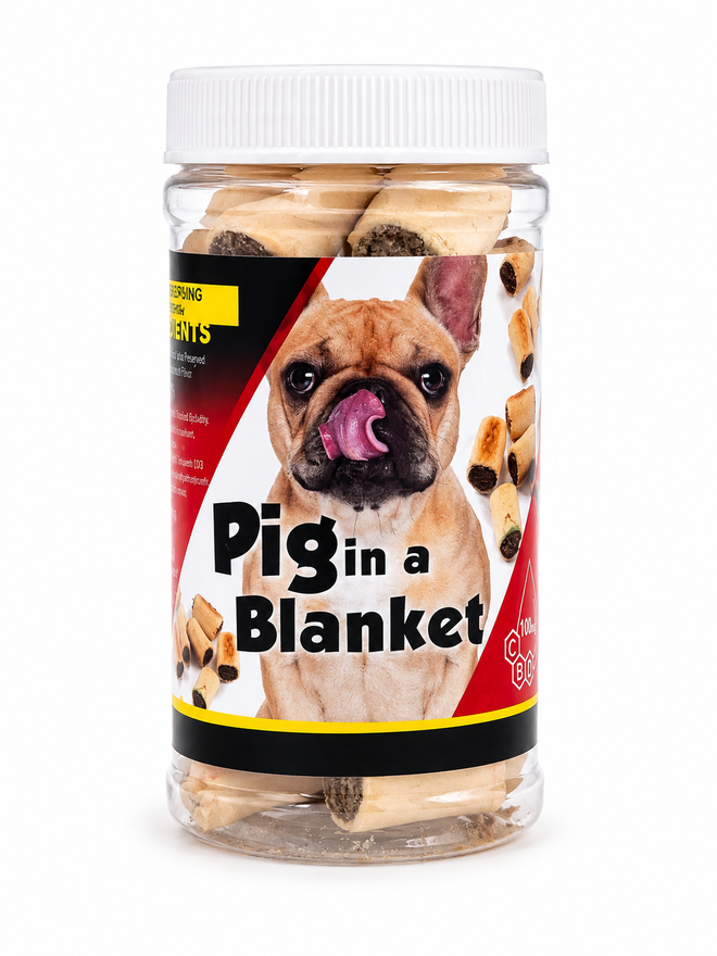 CBD Pigs in a Blanket Dog Treats
